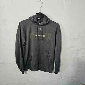 Under Armour Western Michigan Broncos Hoodie Mens Large Gray Pullover Sweatshirt